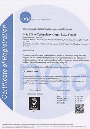 ISO13485-國際質(zhì)量體系認(rèn)證（英文）